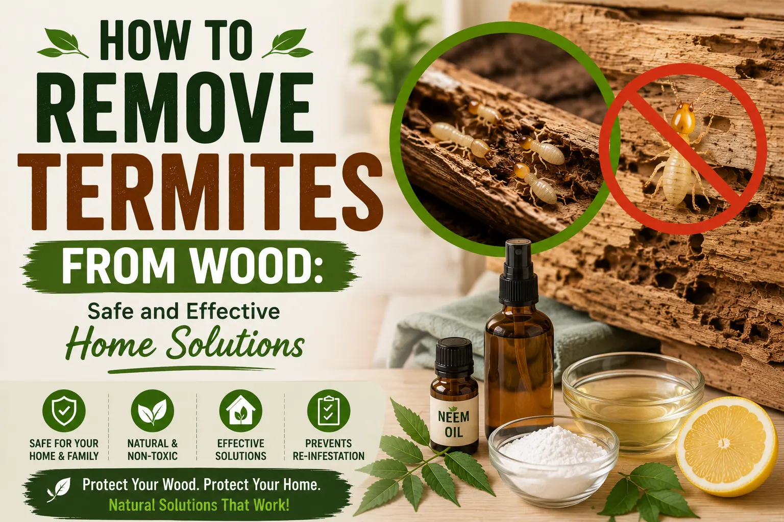 How to Remove Termites from Wood