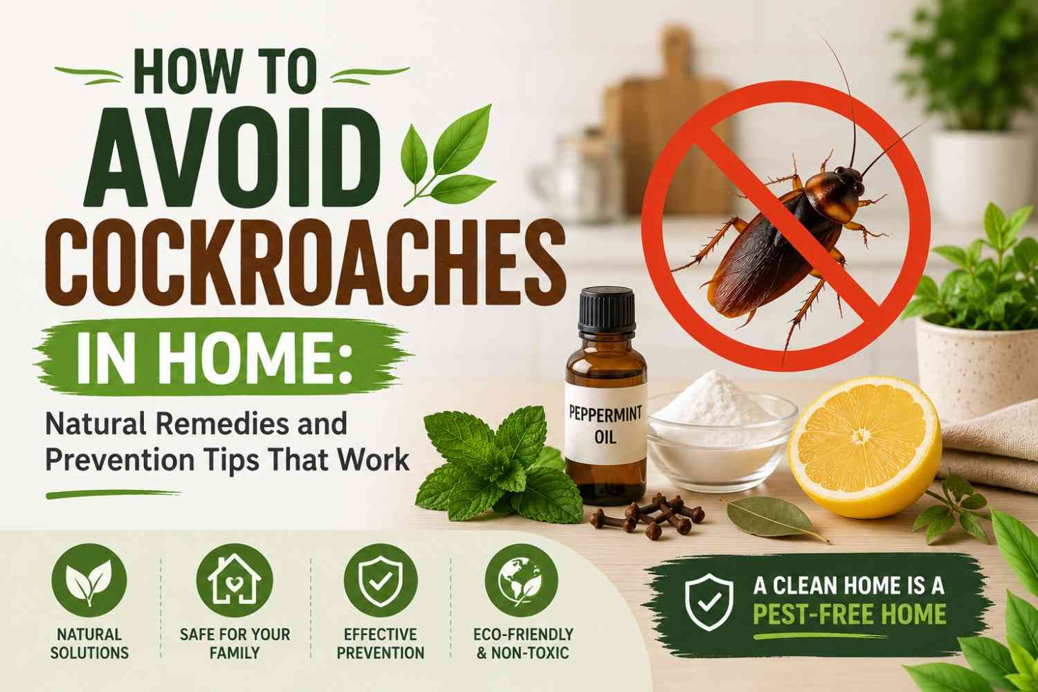 How to Avoid Cockroaches in Home
