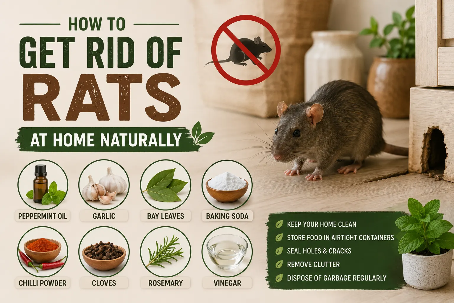 How to Get Rid of Rats at Home Naturally