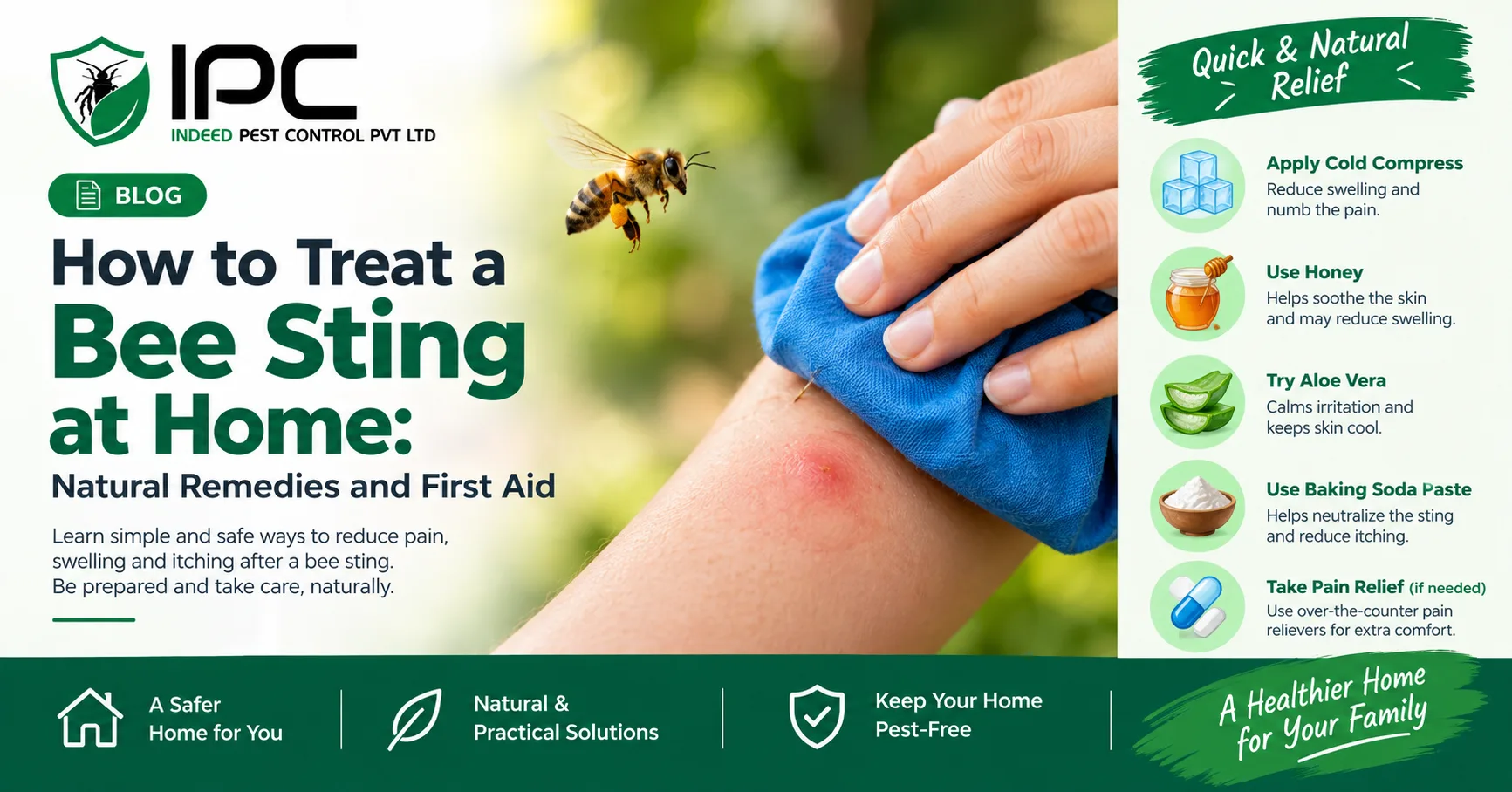 How to Treat a Bee Sting at Home